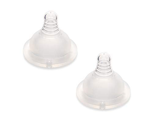 Motif Medical Replacement Slow Flow Nipples for Luna Baby Bottle - Dishwasher-Safe, Silicone Newborn Bottle Nipples - Baby Bottle Nipples for Comfortable Feeding (2 Nipples Included)