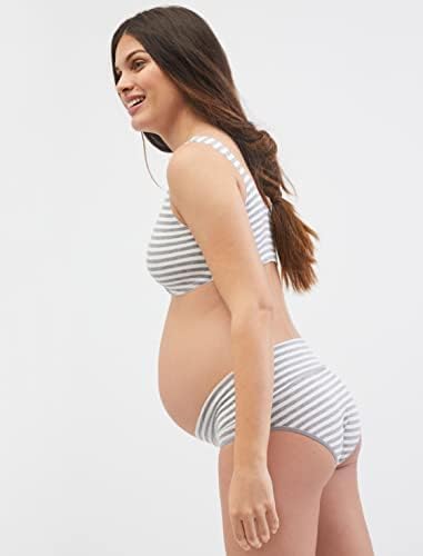 Motherhood Maternity Womens Soft Cotton Spandex Wrap Front Maternity & Nursing Sleep Bralette Bra S-3x