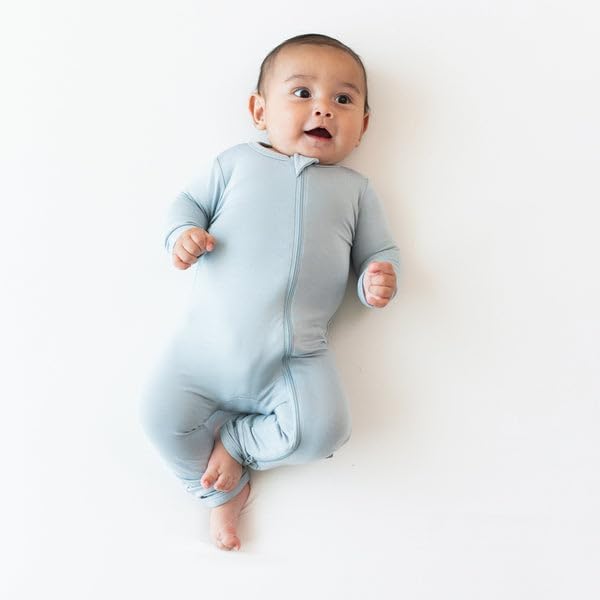 KYTE BABY Unisex Rayon Made From Bamboo Zippered Rompers 0-24 Months