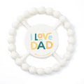 Baby Teether by Bella Tunno, Silicone Teethers for Babies 3-6 Months, 6-12 Months, Baby Toys, Pacifier, Teething Relief, Boys, Girls, I Love Dad
