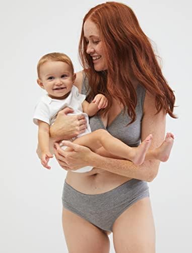 Motherhood Maternity Womens Soft Cotton Spandex Wrap Front Maternity & Nursing Sleep Bralette Bra S-3x