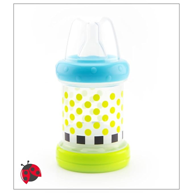 Sassy Baby Food Nurser – 4+ Months Set of 2-4oz 100% Silicone Nipple and Spoon BPA-Free (Pack of 6)
