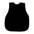 BapronBaby Minimalist Black Bapron - No Neck Tie Safer Bib for Baby & Toddler - Soft Waterproof Stain Resistant - Machine Washable - Sz Baby/Toddler 6m-3T
