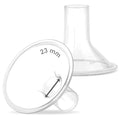 Maymom MyFit 23mm Medium Two-Piece Design Breastshield, Compatible with Medela Breast Pump; Ideal for HandsFree Bra; Not Original PersonalFit Flex Breast Shield, Not Original Freestyle Pump Parts, 2pc