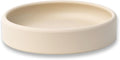 APLAINR Solid Plate, Weighted Baby Toddler Plate, Silicone Plates for Baby, No-Division Kid Plates, Microwave & Dishwasher Safe Silicone Plate for Toddlers, No BPA, Oat Cream