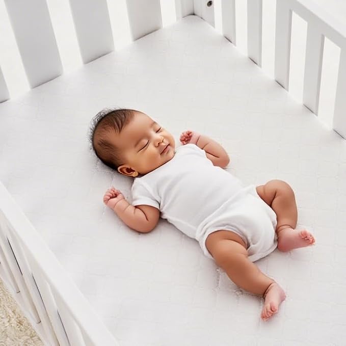 American Baby Company 2 Pack Waterproof Fitted Mini Crib Mattress Protector 38" x 24" - Quilted, Noiseless, Ultra-Soft & Breathable Pack n Play and Mini Crib Mattress Cover