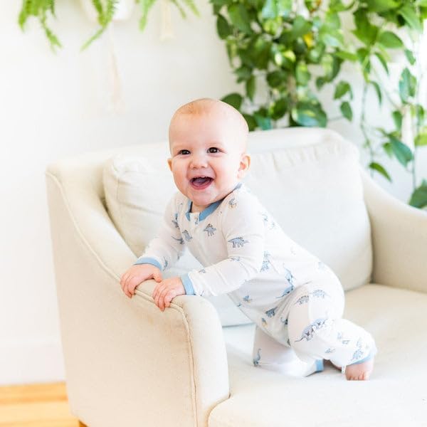 KYTE BABY Unisex Rayon Made From Bamboo Zippered Rompers 0-24 Months