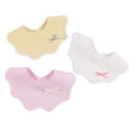 JANGANNSA 3 PCS Flower Baby Bibs Infant Burp Clothes for Baby Girls Saliva Towel Cotton Infant Toddler Girls Bibs (3 PCS -A)