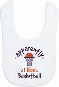 ChalkTalkSPORTS Basketball Baby & Infant Bibs | Soft Microfiber Basketball Baby Bibs