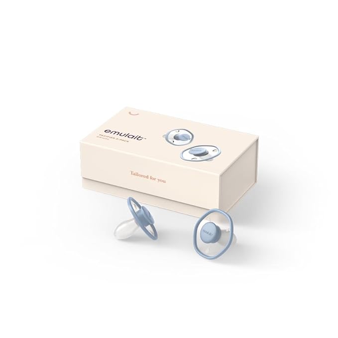 Emulait Baby Pacifier (2 Pack): 6+ Months - Blu