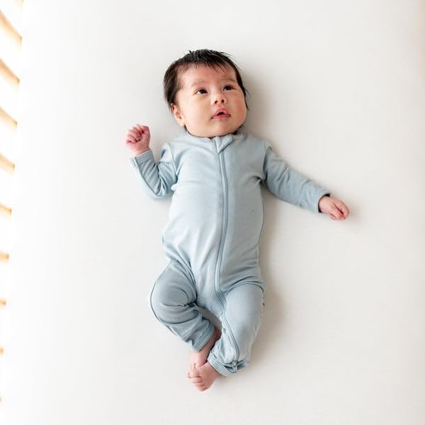 KYTE BABY Unisex Rayon Made From Bamboo Zippered Rompers 0-24 Months