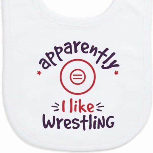 ChalkTalkSPORTS Wrestling Baby & Infant Bibs | Soft Microfiber Wrestle Baby Bibs