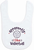 ChalkTalkSPORTS Volleyball Baby & Infant Bibs | Soft Microfiber Volleyball Baby Bibs