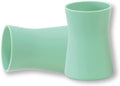APLAINR Grip Cup, Silicone Open Training Cup for Baby and Toddler, 3 fl oz, Easy Grip, Non-Slip, Heavy Base, Microwave & Dishwasher Safe, No BPA, Pack of 2, Matcha Green