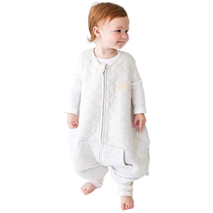 Tealbee Dreamsuit Toddler Sleep Sack with Feet – Walker Sleep Bag with Legs, Rayon made from Bamboo, All Season 1.2 TOG, 2-Way Zipper, 3T-4T - Sunshine
