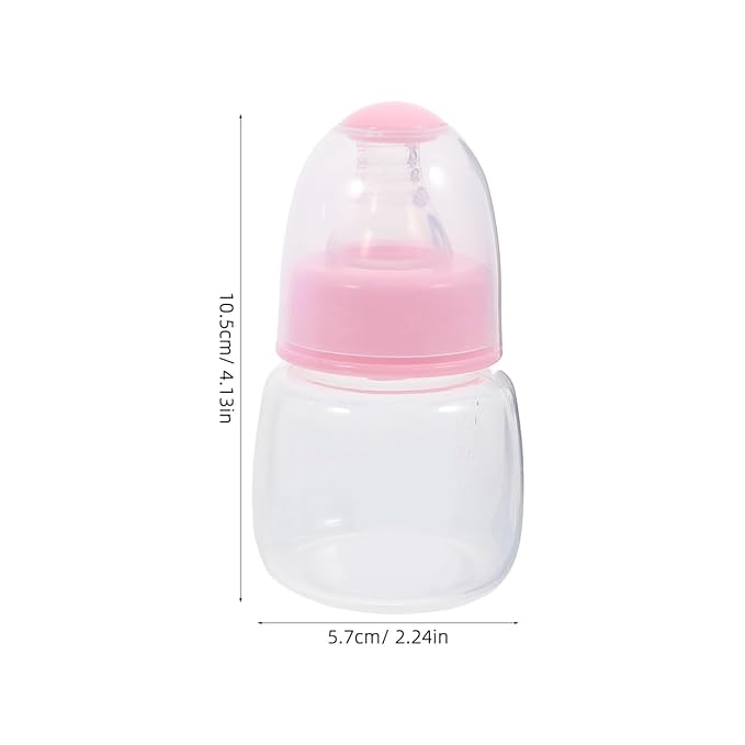 Kisangel Newborn Baby Bottles 6pcs Miniature Plastic Rice Feeder Mini Food Bottles Pp Cereal for Travel Rice Cereal