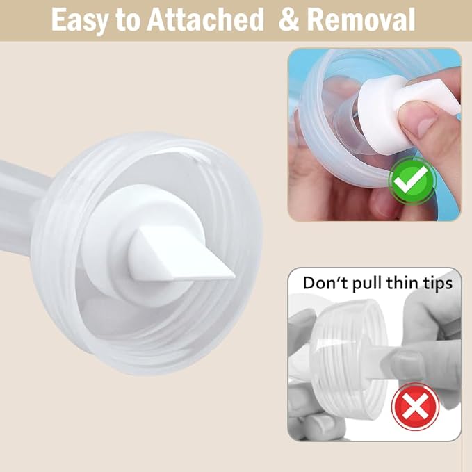 4pack Breast Pump Parts, 2pcs 19mm Flange and 2pcs Duckbill Valves for Spectra/Motif Luna/Amada MYA Breast Pumps Parts, for Spectra S2 S1 9 Plus, Replace to Flange Duckbill Valve