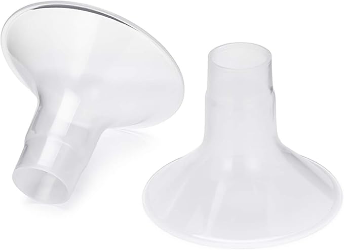 Motif Medical Duo Breast Pump Flange – Comfortable Breast Pump Flanges for Better Milk Flow & Pumping Ease - Ideal Breast Pump Flange Insert for Breastfeeding Moms (2 Shields, 24mm)