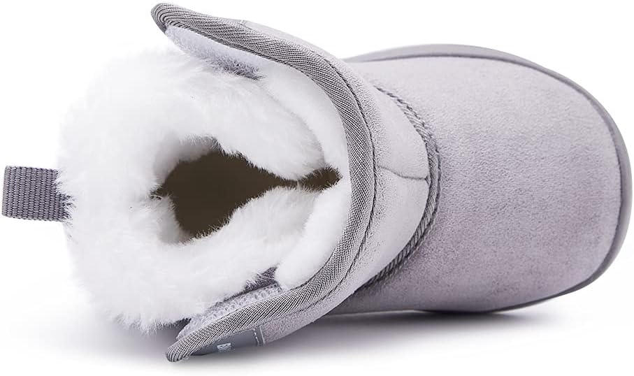 BMCiTYBM Girls Boys Snow Boots Warm Winter Fur Lined Baby Shoes (Infant/Toddler/Little Kid)