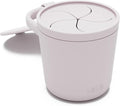 Lalo Snack Cup - Mess-Free Silicone Snack Cups for Toddlers & Babies with Detachable Lid, BPA-Free Baby Snack Containers, Fits Most Stroller & Car Seat Cup Holders, Dishwasher Safe, Lavender