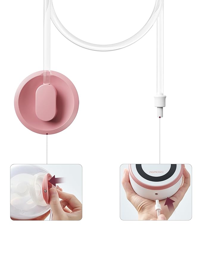 Momcozy Original V1 Pro/V2 Pro Breast Pump Replacement Accessories,Replacement Tubing of Single Pumping Only for Momcozy V1 Pro/V2 Pro 1 Pack