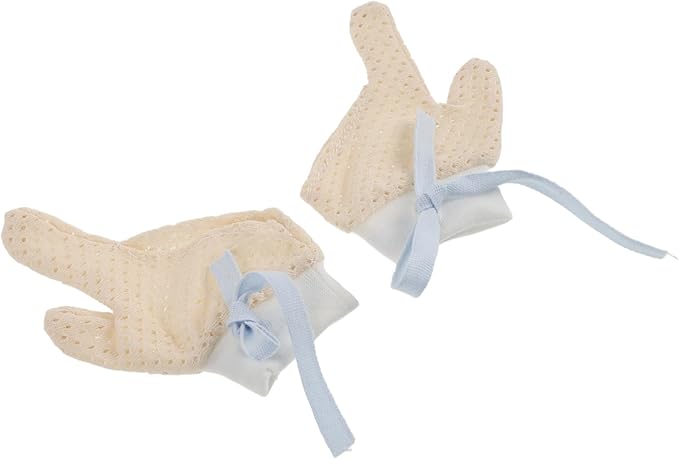 DECHOUS 1 Pair Mittens for Protective Gloves Grip Thumb Guard Protector Thumb Guard Teething Deterrent Pediatric Stop Biting Anti Cotton Yarn Sky-Blue