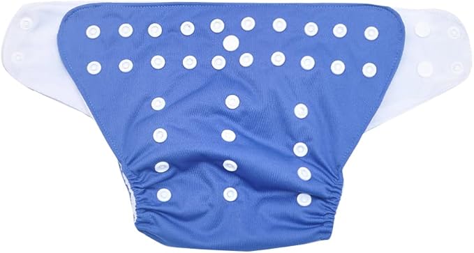 HappyFlute 4 Sets Newborn Baby Cloth Pocket Diapers One Size Adjustable Reusable for Baby Boys and Girls(No Inserts,Yellow)