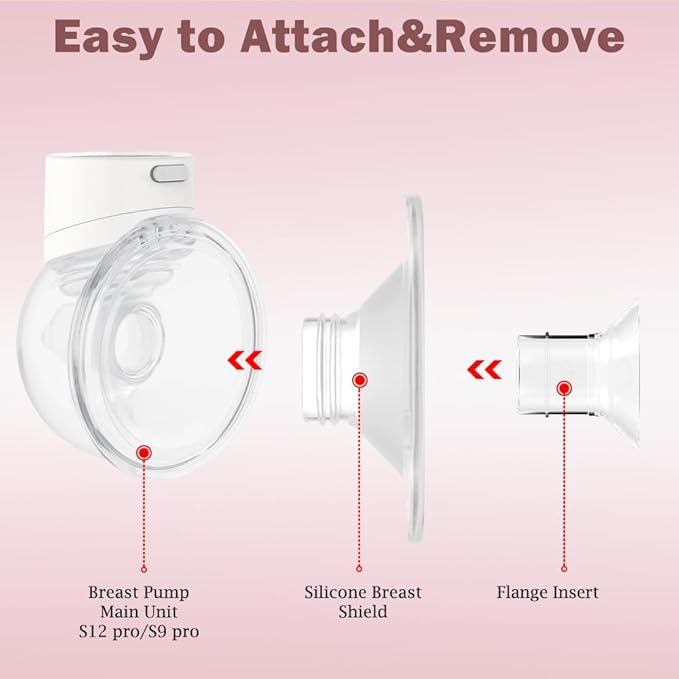 1pcs Silicone Flange 17mm Compatible with Momcozy S12 Pro/S9 Pro/TSRETE S12/kmaier S12 Breast Pump，Flange Wearable Breast Pump Replacement Accessories,Shield 17mm Flange Parts
