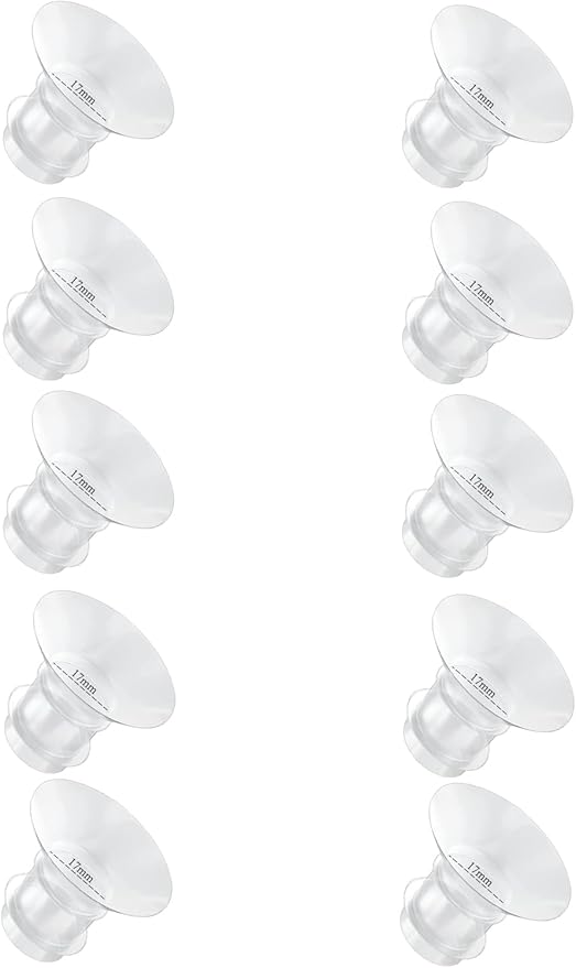 Flange Inserts 17mm for Medela,Spectra 24mm Shields/Flanges,Compatible with Momcozy S12 Pro/S9 Pro/S9/S12 Wearable Breast Pump,Reduce 24mm Nipple Tunnel Down to 17mm,10PCS