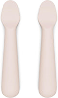Lalo Little Spoon Set - 2 Piece Baby Spoons Set for Infants & Babies - Made From Food Grade Silicone Dishwasher Safe - Baby Feeding Essentials for Early Stage Mealtime - Grapefruit