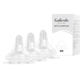 Gulicola Natural Flow Baby Bottle Silicone Nipple Level 3, Large Flow (L), 6+ Months, 3 Counts (Pack of 1)