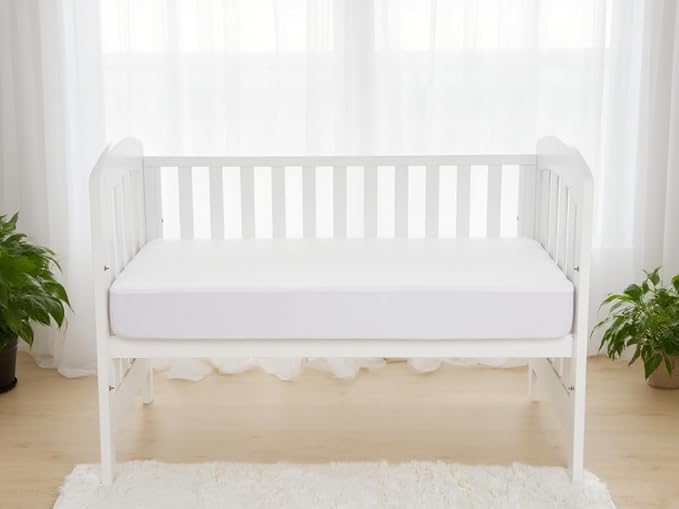 American Baby Company Waterproof Fitted Crib Mattress Protector 52" x 28" - Quilted, Noiseless, Ultra-Soft & Breathable Crib & Toddler Mattress Pad Cover