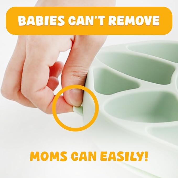 Baby Plates with Suction - Self-Feeding Tools for Baby - Made in Korea - Suction Plates Feeding Essentials - Ideal Baby Food Plates - Perfect Design for Toddlers (Yellow, Rabbit)