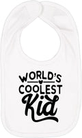 World's Coolest Kid Funny Cute Humor Infant Premium Jersey Baby Bib