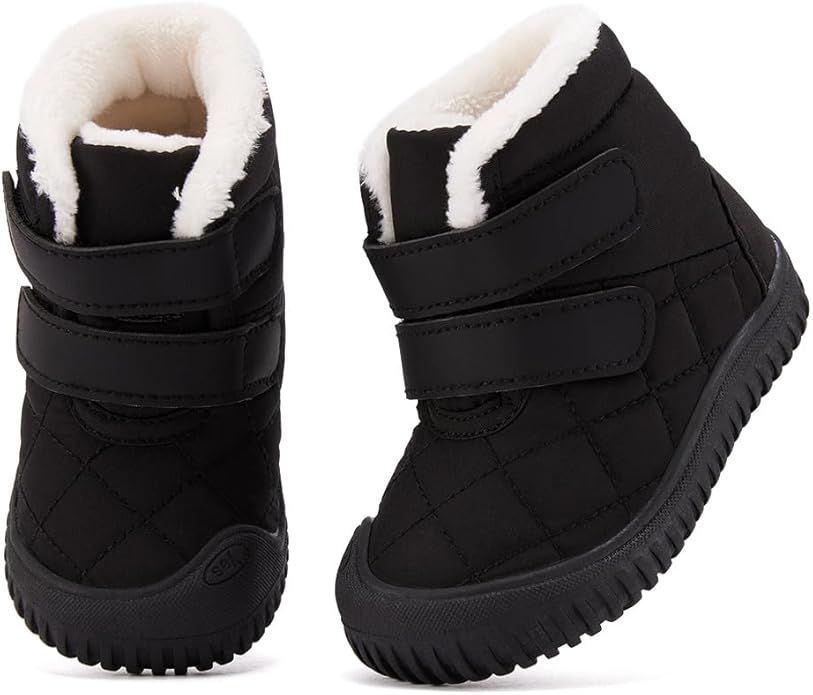 BMCiTYBM Toddler Baby Snow Boots Winter Shoes Boys Girls Cold Weather Baby Faux Fur Shoes