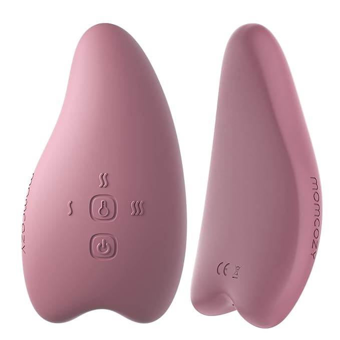 Momcozy Double Lactation Massager Warming for Breastfeeding, Pumping, Heat & Vibration for Improve Milk Flow, Breastfeeding Essentials for Clogged Ducts, Engorgement