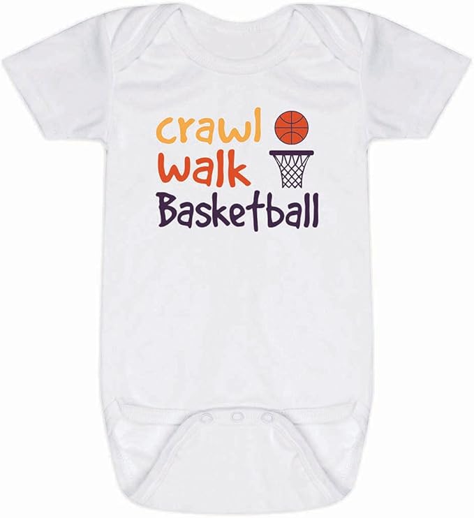 ChalkTalkSPORTS Basketball Baby & Infant One Piece | Basketball Theme Bodysuits