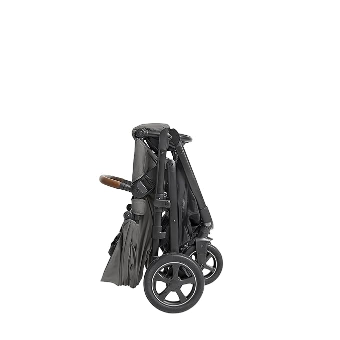 Joie Hazel Height Adjustable Stroller – Travel-Friendly Stroller with Height Adjustable Seat, Multi-Position Recline + Joie Mint Latch Base-Free Infant Car Seat – Travel System (Thunder)