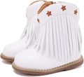BMCiTYBM Baby Cowboy Cowgirl Boots Infant Western Shoes Boys Girls Round Toe Boots All Seasons 6-24 Months