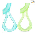 Nuby Soft Silicone Gum Massager with Hygienic Case, 2-Pack, 3 m+