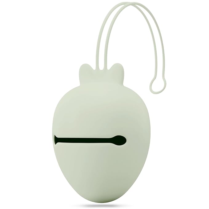 Baby Uma Silicone Pacifier Holder Case - BPA-Free, Dishwasher-Safe & Universal Pacifier Case for Diaper Bag, Fits 2 Pacis