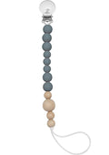 Loulou Lollipop Silicone Soother Pacifier Clip Binky Holder for Newborn and Baby - Color Block (Storm)