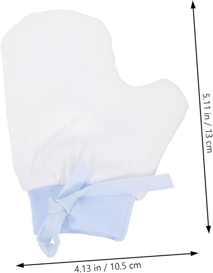 BESPORTBLE 1pair Teething Relief Mittens for Newborns Cut Resistant Gloves Finger Biting Stop Boy Girl Finger Protector Comfortable for Boys Skin-friendly