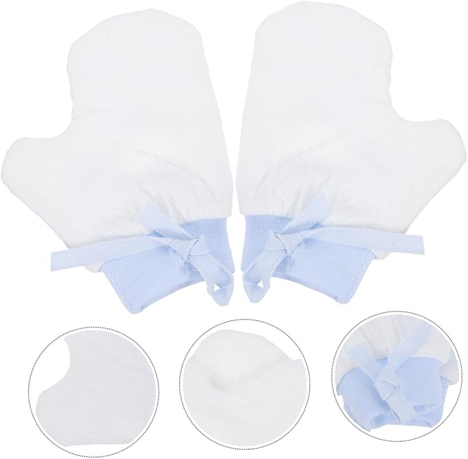 BESPORTBLE 1pair Teething Relief Mittens for Newborns Cut Resistant Gloves Finger Biting Stop Boy Girl Finger Protector Comfortable for Boys Skin-friendly