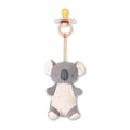 Itzy Ritzy Pacifier & Lovey Set - Natural Rubber Pacifier with Stuffed Animal Lovey - Detachable Plush Koala Binky Holder & Coordinating Natural Rubber Binky, Ideal for Ages 0-6 Months (Koala)