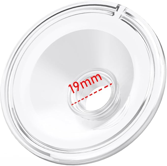 1pcs Silicone Flange 19mm Compatible with Momcozy S12 Pro/S9 Pro/TSRETE S12/kmaier S12 Breast Pump，Flange Wearable Breast Pump Replacement Accessories,Shield 19mm Flange Parts