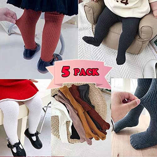 CECORC Baby Girls Tights Toddler Cable Knit Leggings Thick Cotton Infant Stockings Pantyhose 1-10T