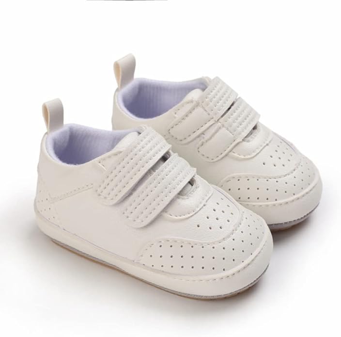 Clowora Baby Boys Girls Shoes Non-Slip Rubber Sole Sneakers Infant First Walking Toddler Crib Shoes Newborn Loafers Flats.