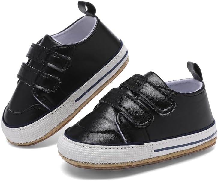 Clowora Baby Boys Girls Shoes Non-Slip Rubber Sole Sneakers Infant First Walking Toddler Crib Shoes Newborn Loafers Flats.