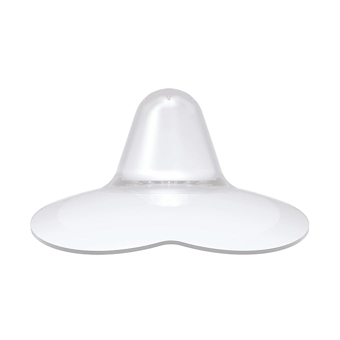Dr. Brown's Butterfly Breastfeeding Nipple Shields for Protecting Sore, Flat or Inverted Nipples, Essential for Latching Difficulties with Microwave Sterilizer Carrying Case, 24mm